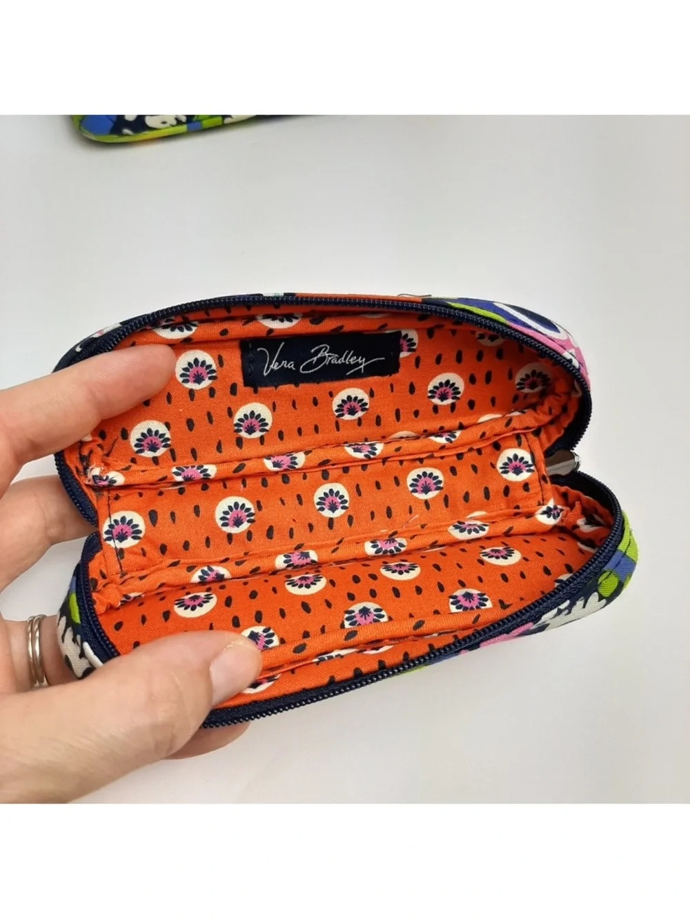 Vera Bradley Slim Case Set Zippered Kisslock